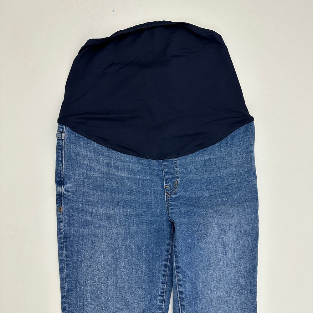 Madewell‎ Maternity Skinny Crop Jeans Womens 27 Blue Over Belly Medium Wash - Picture 2 of 5